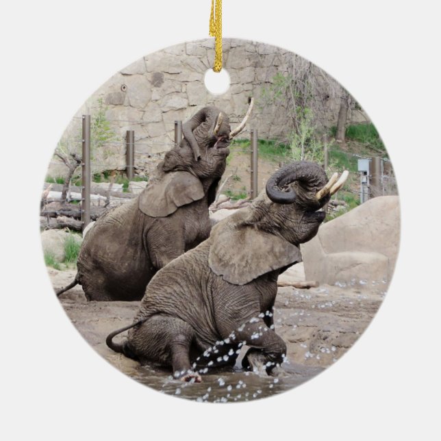 Lucky und Kimba 2014 Keramik Ornament (Hinten)