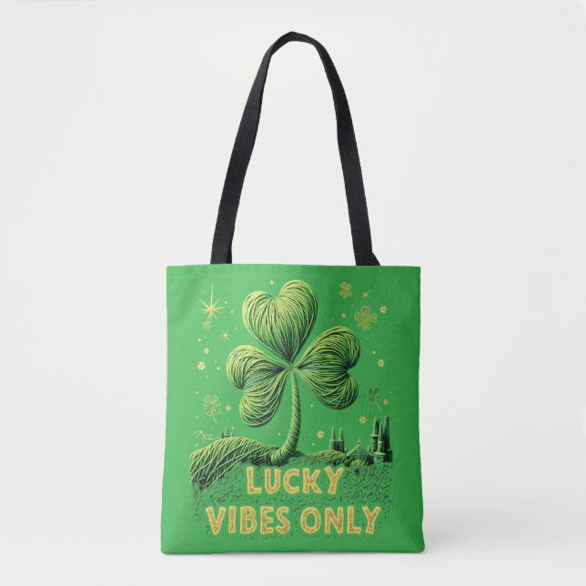 Lucky Vibes Only Yarn Clover St Patrick's Day (Vorderseite)