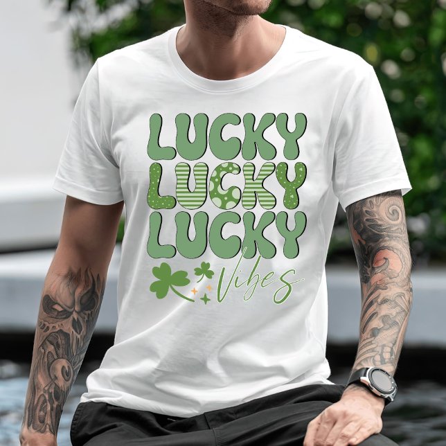 Lucky Vibes T - Shirt, St. Patrick's Day T - Shirt (Von Creator hochgeladen)