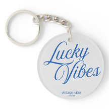 Lucky Vibes Vintage-Ästhetik-Rund-Acryl