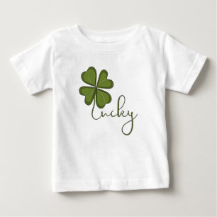 Lucky Vierblättriges Kleeblatt Baby T-shirt