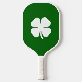 Lucky Vierblättriges Kleeblatt Green Stripe Irish Pickleball Schläger