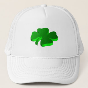 Lucky Vierblättriges Kleeblatt Green Symbol Viel Truckerkappe
