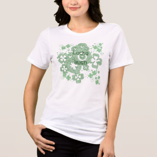 Lucky Vierblättriges Kleeblatt- Lucky Irish Tri-Blend Shirt