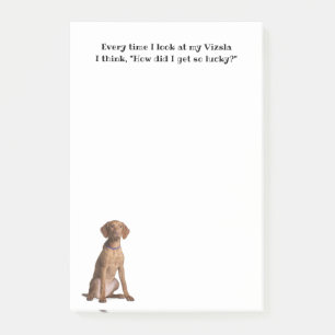 Lucky Vizsla Post-it Klebezettel