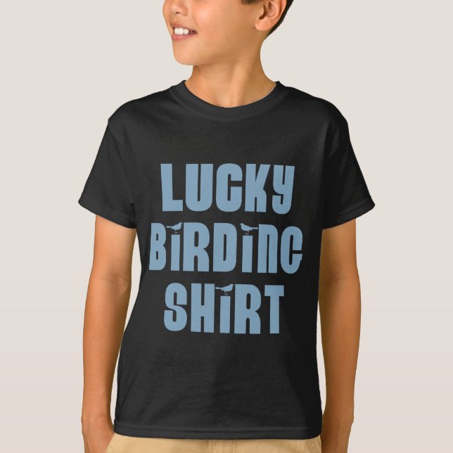 Lucky Vogelbeobachtung Shirt (Vorderseite)