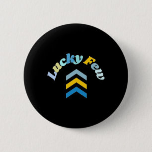 Lucky Wenige T21 Down Syndrom Bewusstsein Gelb Bla Button
