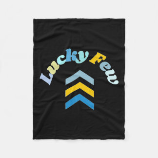 Lucky Wenige T21 Down Syndrom Bewusstsein Gelb Bla Fleecedecke