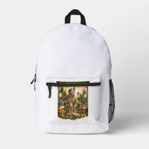 Lucky Wolf Pack – St. Patrick’s Day Familienheulen Bedruckter Rucksack