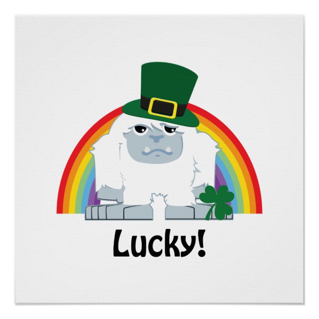 Lucky Yeti Leprechaun Poster (Vorderseite)