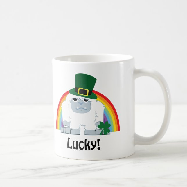 Lucky Yeti Leprechaun Tasse (Rechts)