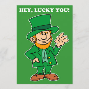 Lucky You Leprechaun St Patrick's Day Party Einlad Einladung