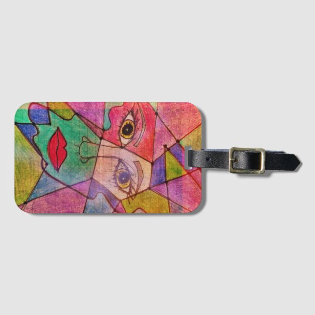 LuckyPen Kunst Gepäckanhänger (Vorderseite (Horizontal))