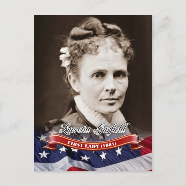 Lucretia Garfield, First Lady of the U.S. Postkarte (Vorderseite)