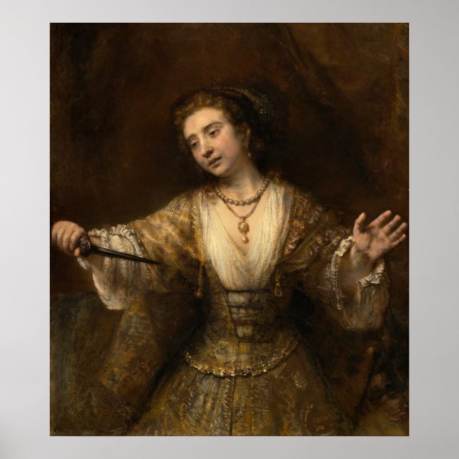 Lucretia - Rembrandt Fine Art Poster (Vorne)