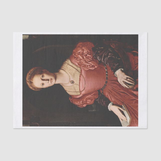 Lucrezia von Bronzino Decoupage Seidenpapier (Vorderseite)
