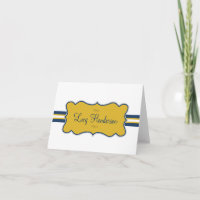 Lucy-Anmerkungs-Karte - Blau und Gold