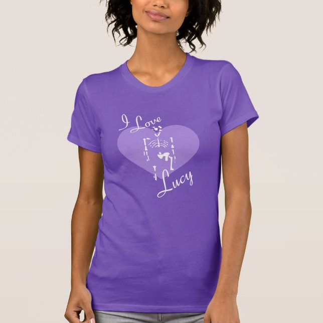 Lucy (Australopithecus) - I Love Lucy Anthropology T-Shirt (Vorderseite)