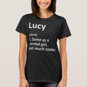 LUCY Definition Personalisiert Name Funny Birthday T-Shirt