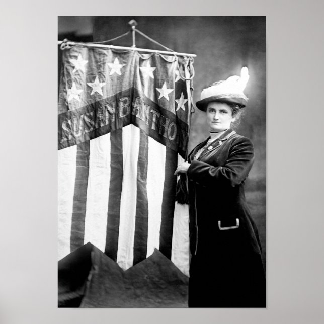 Lucy E. Anthony mit Susan B. Anthony Banner Poster (Vorne)