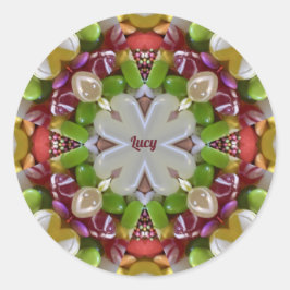 LUCY ~ EASTER CANDY ~ Klassischer Rundaufkleber Runder Aufkleber