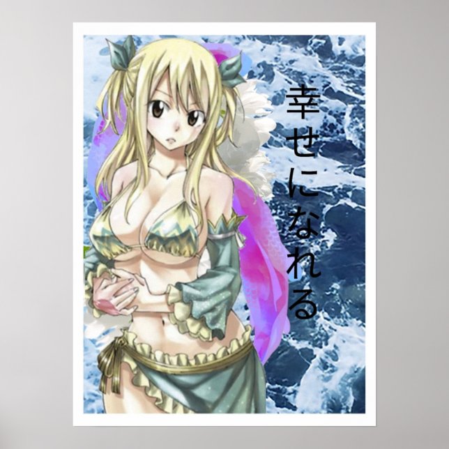 Lucy Heartfilia Fairy Schwanz Poster (Vorne)