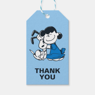Lucy Hugging Snoopy Geschenkanhänger
