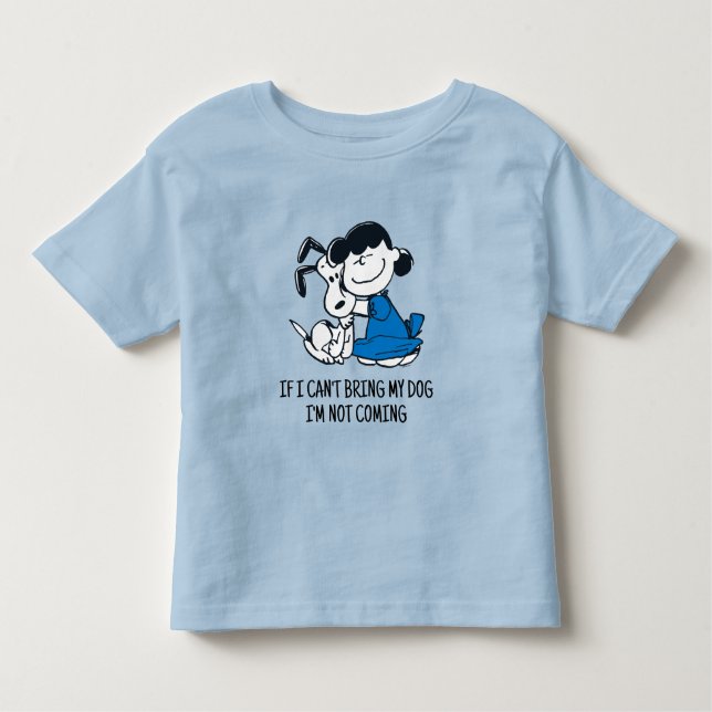 Lucy Hugging Snoopy Kleinkind T-shirt (Vorderseite)