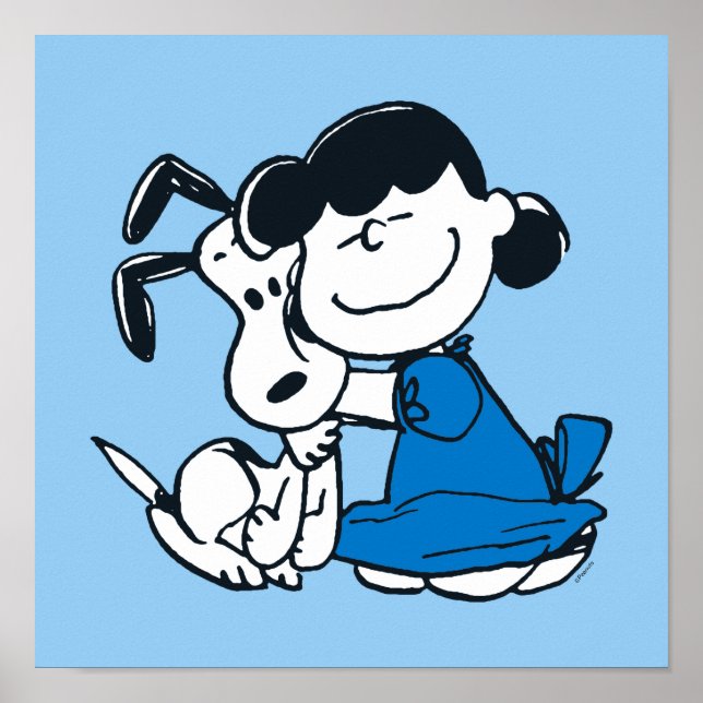 Lucy Hugging Snoopy Poster (Vorne)