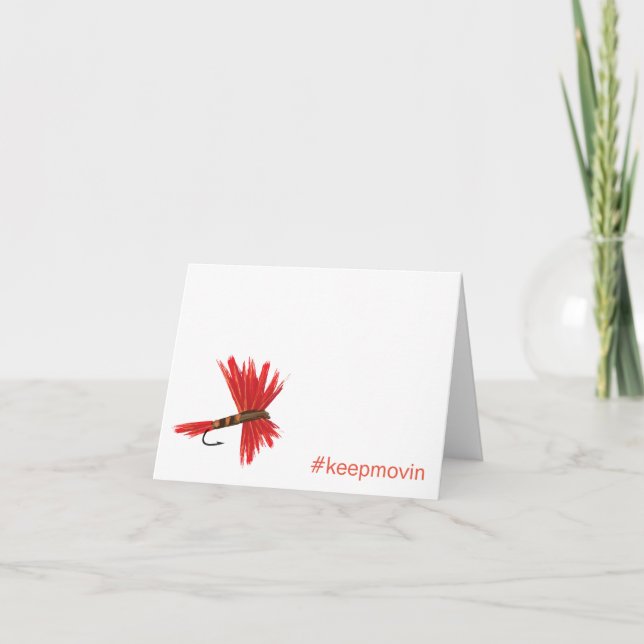 Lucy Keepmovin Faltkarte Horizontal Dankeskarte (Vorderseite)