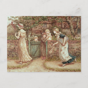 Lucy Locket hat ihre Tasche verloren Postkarte