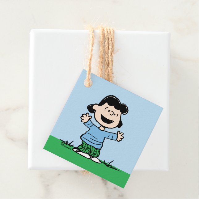 Lucy mit Waffen weit Geschenkanhänger (Beispiel)