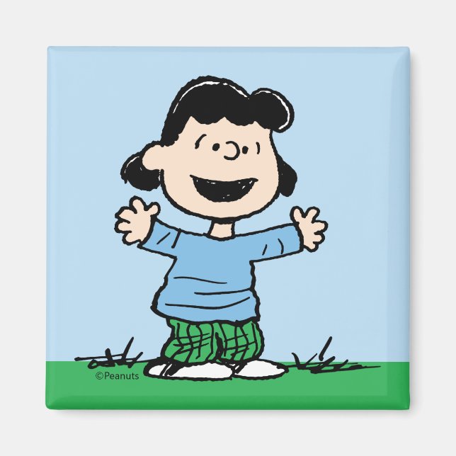 Lucy mit Waffen weit Magnet (Vorne)