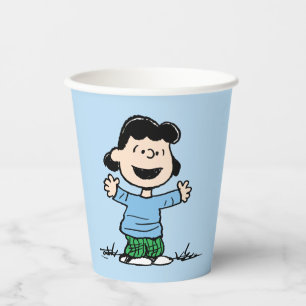 Lucy mit Waffen weit Pappbecher