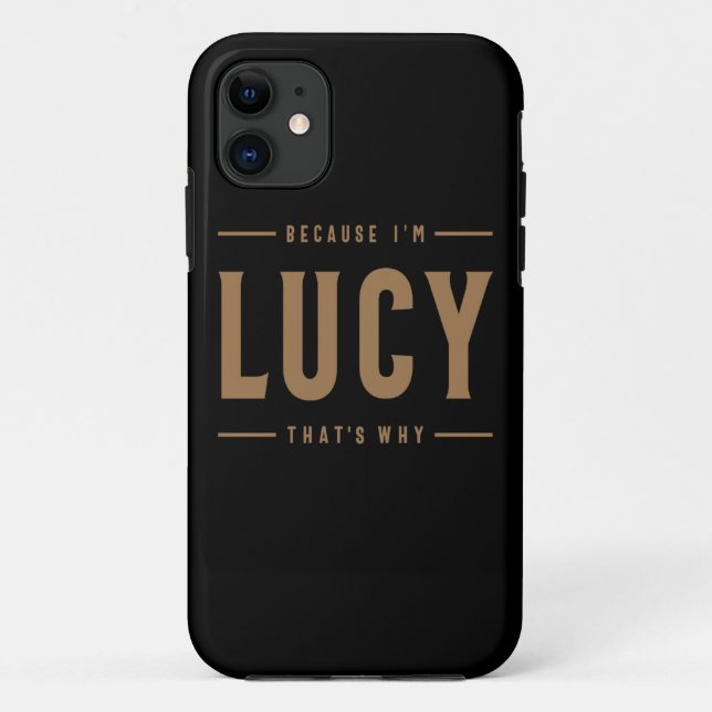 Lucy Name Personalisiert Geburtsname Lucy Case-Mate iPhone Hülle (Rückseite)