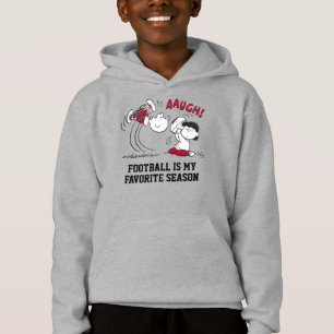 Lucy Pulls Fußball von Charlie Brown Hoodie