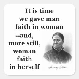 Lucy Stone Zivil Rights Social Reformer Quadratischer Aufkleber