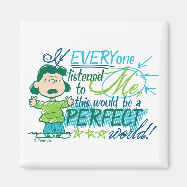 Lucy: "Wenn mir alle zuhörten..." Magnet (Vorne)