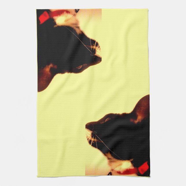 Lucy's Profil Geschirrtuch (Vertikal)