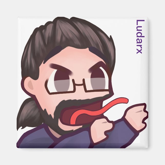 Ludarx | E | Kühlschrankmagnet V2 Magnet (Vorne)