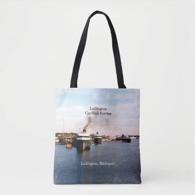 Ludington Auto/Rail Fähren überall auf der Tasche (Vorderseite)
