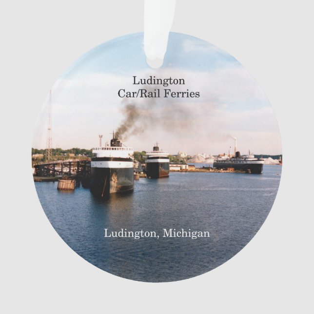 Ludington Car/Rail Ferries Acrylschmuck Ornament (Vorderseite)