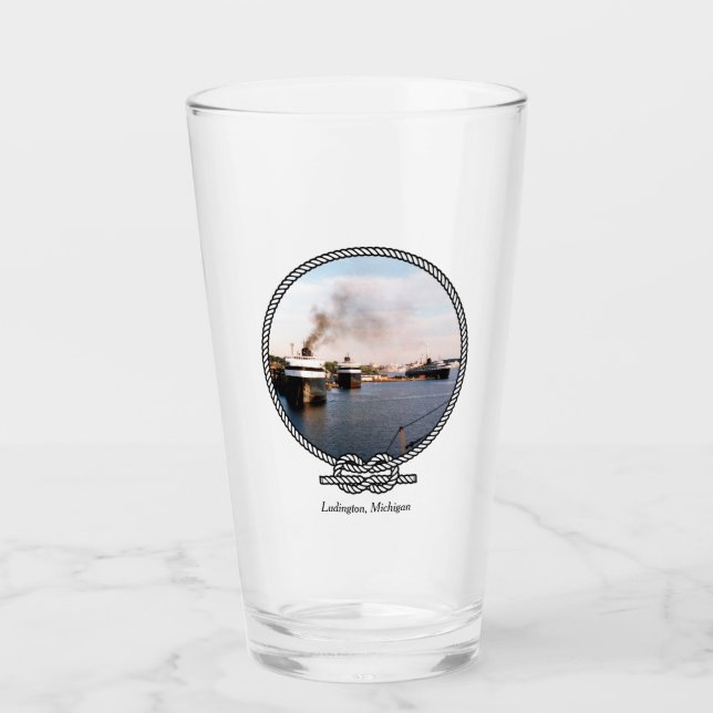 Ludington Car/Rail Ferries Glas (Vorderseite)