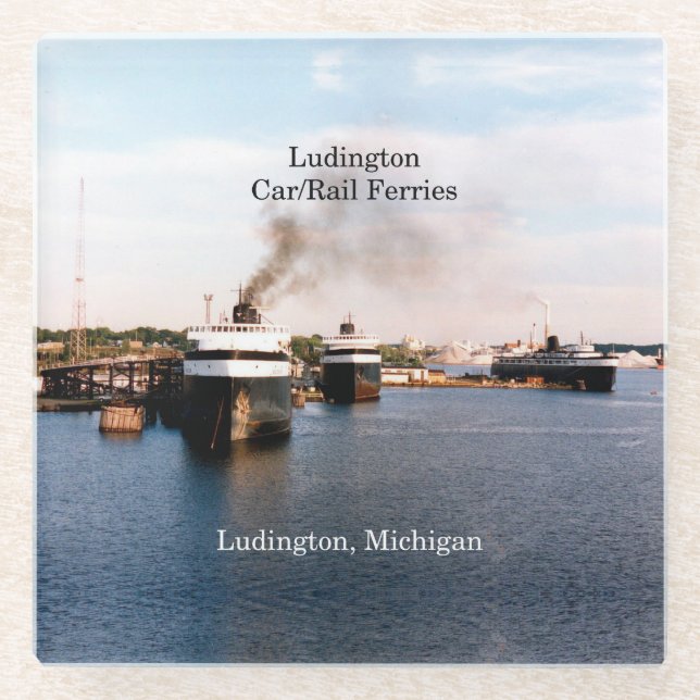 Ludington Car/Rail Ferries Untersetzer (Vorderseite)