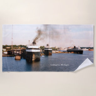 Ludington Ferries Badtuch Strandtuch
