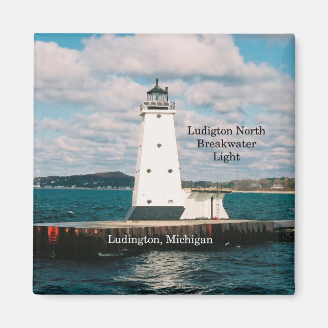 Ludington North Breakwater Light Magnet (Vorne)