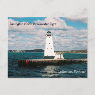 Ludington North Breakwater Light Postkarte