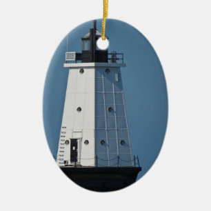 Ludington Pierhead Licht Keramik Ornament