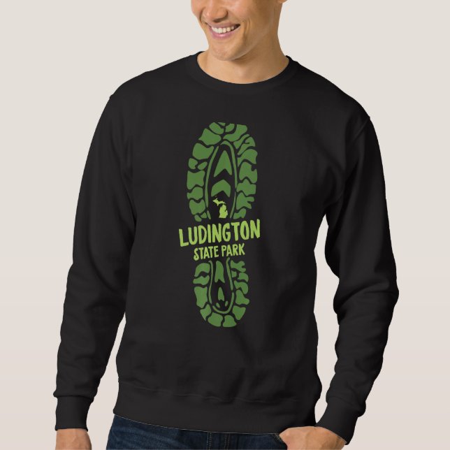 Ludington Staat Park Michigan Mi Wandern neben dem Sweatshirt (Vorderseite)