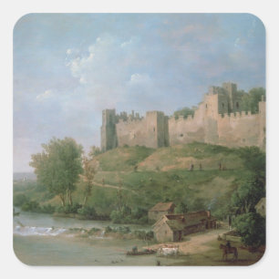 Ludlow Castle Quadratischer Aufkleber